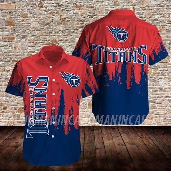 Tennessee Titans Hawaiian Summer Shirt, Tennessee Titans Summer Shirt,Tennessee Titans Fan Hawaiian Shirt Short