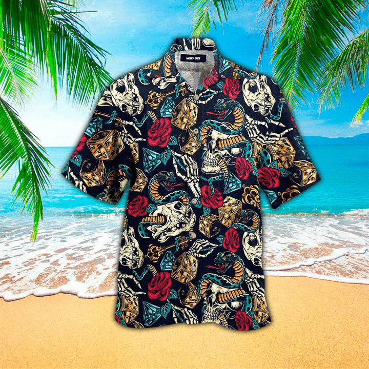 Tattoo Skull And Snake Amazing Aloha Hawaii Shirt Ha155