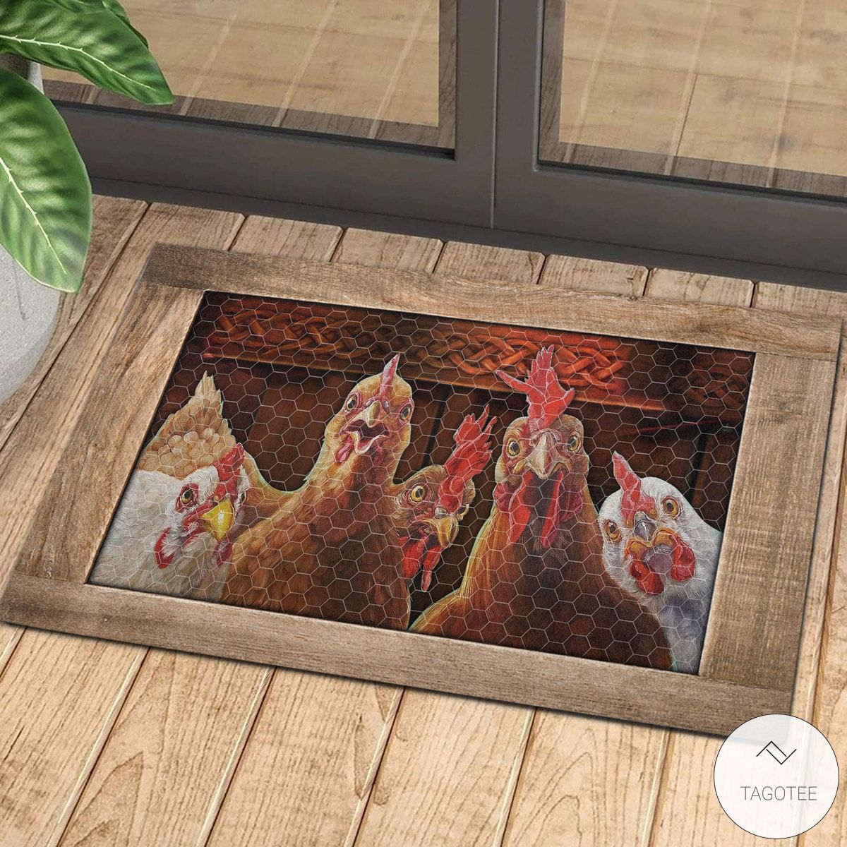 Rooster Chicken 3D Doormat