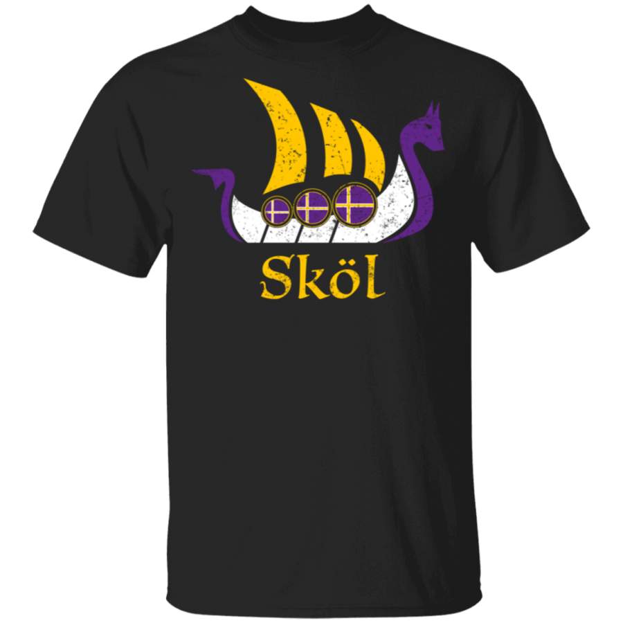 Skol Hoodie Sweatshirt Nordic Scandinavian Vikings Boat