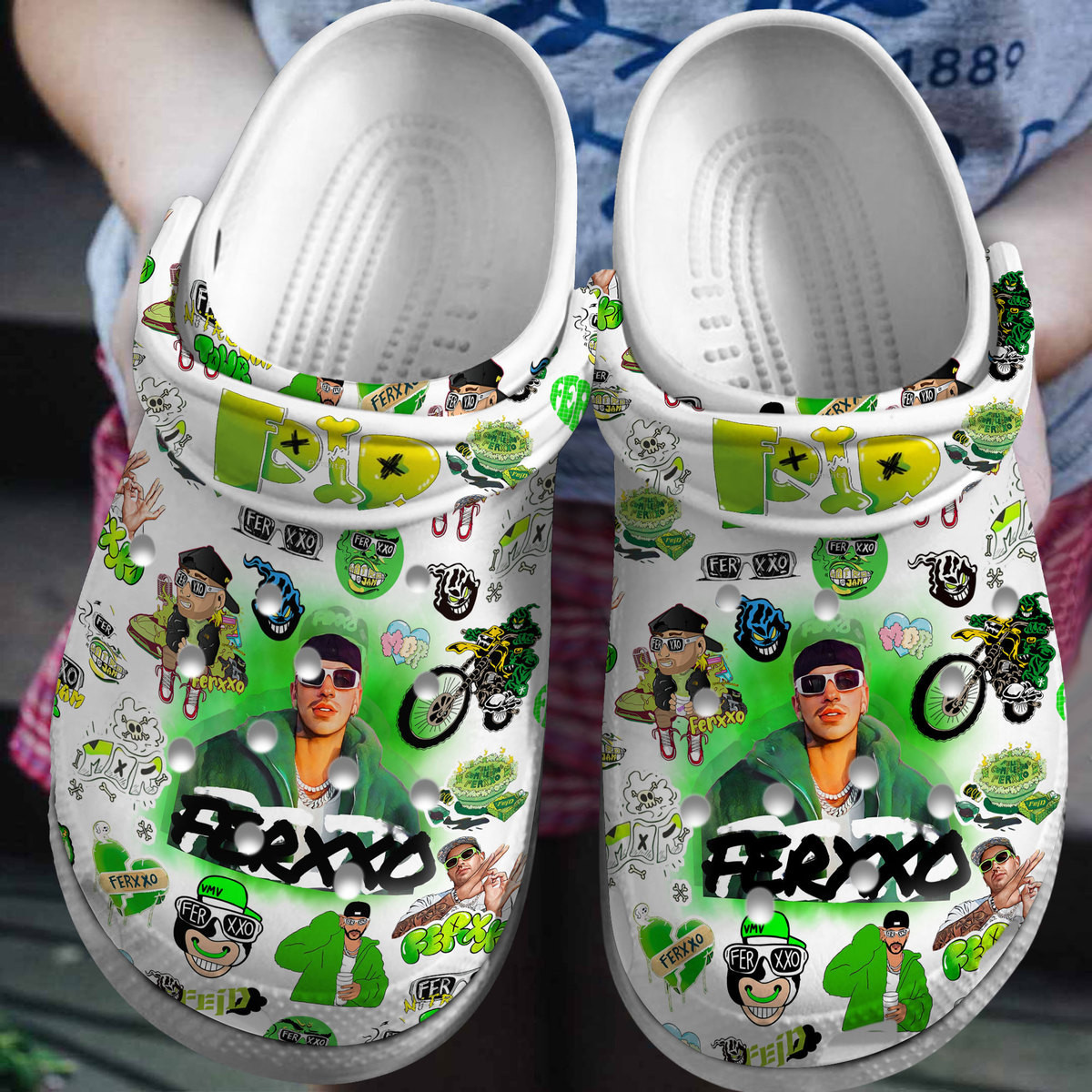 Premium Ferxxo Music Crocs Crocband Clogs Shoes Comfortable For Men Women and Kids