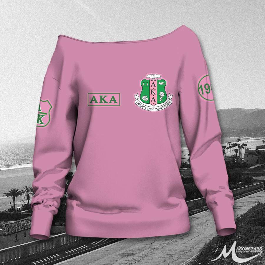 ALPHA KAPPA ALPHA WOMEN’S OFF SHOULDER SWEATER 111220192