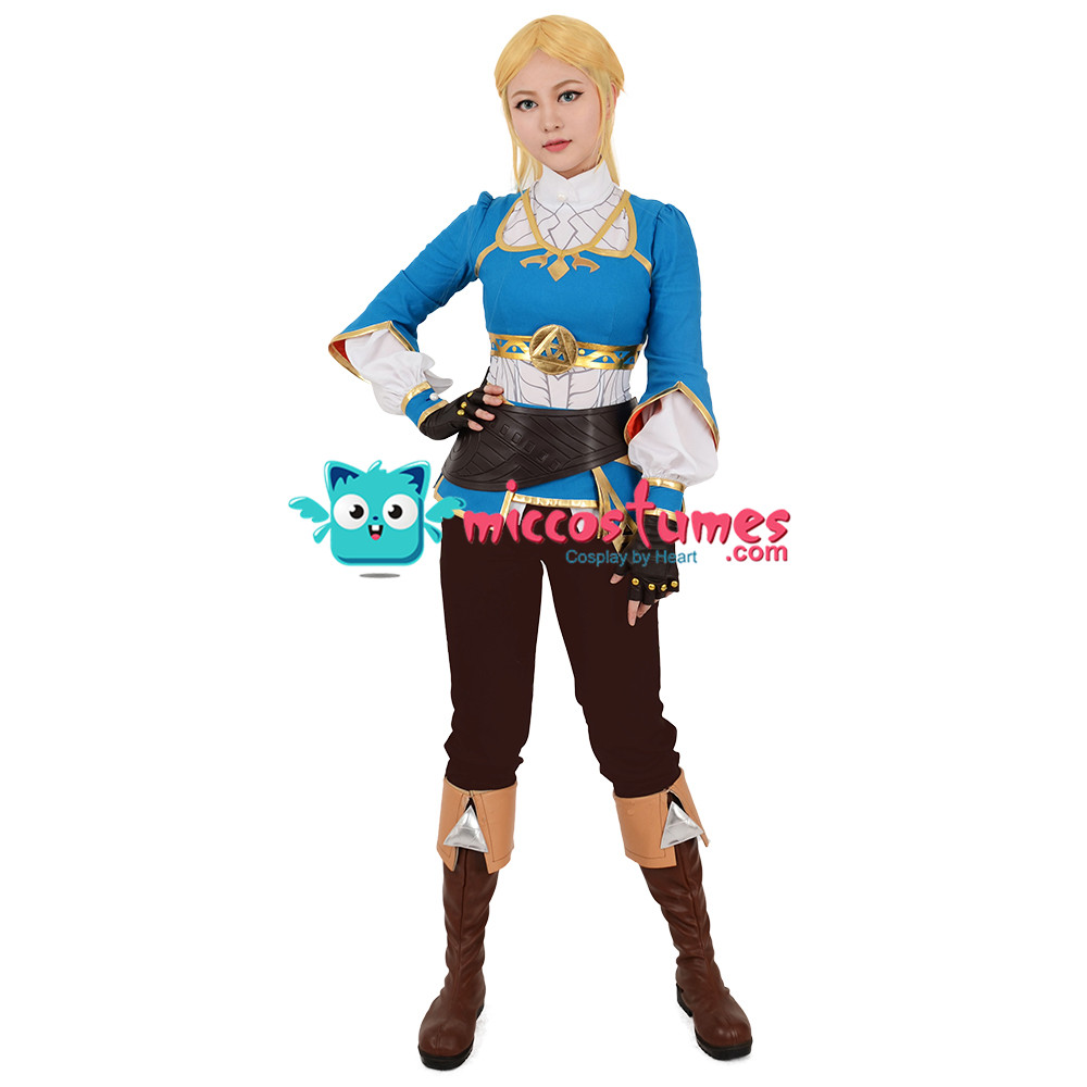 Women Cosplay Princess Cosplay Costume Halloween Costumes for Women Blue Top Outfit alx