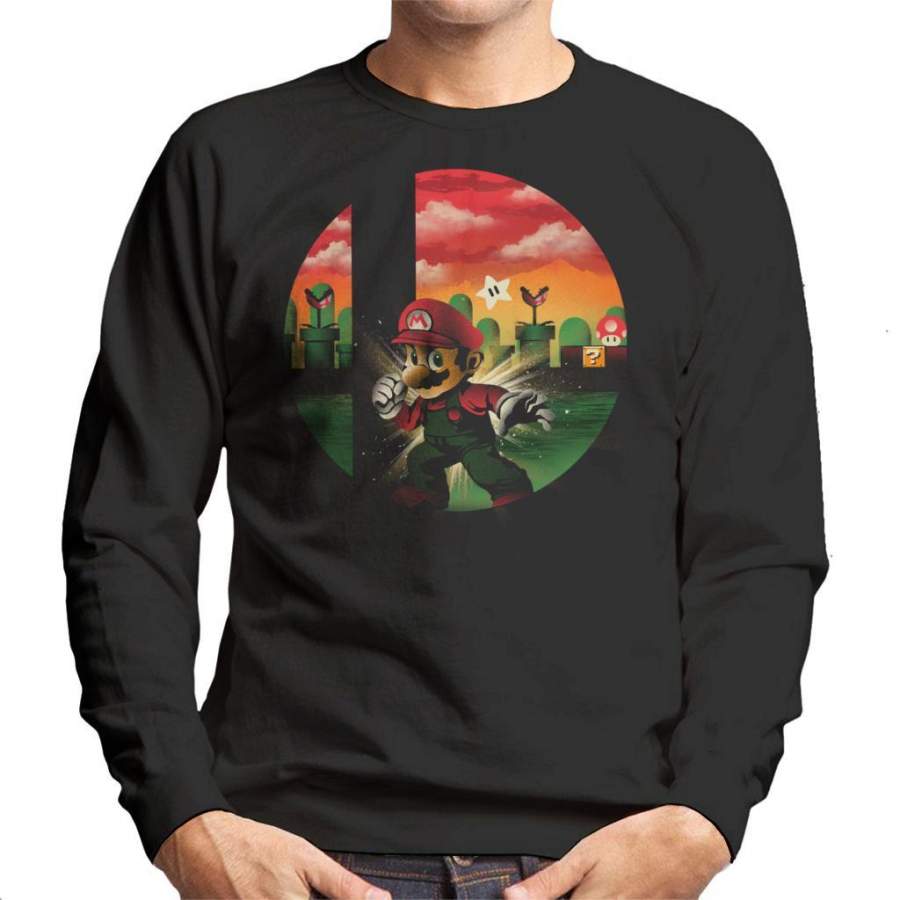 Smashbros Mario Men’s Sweatshirt
