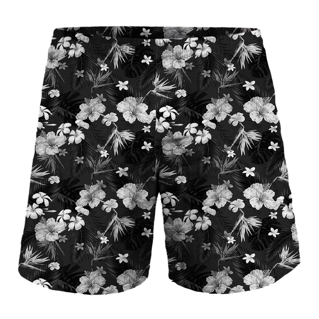 Monochrome Hawaii Floral Print Shorts Ha63464