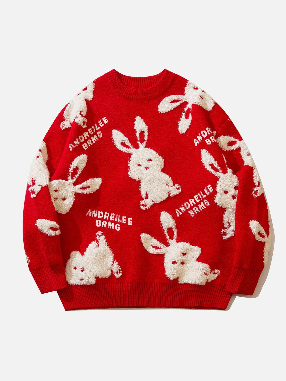 Talishko™ – Flocked Rabbit Jacquard Sweater