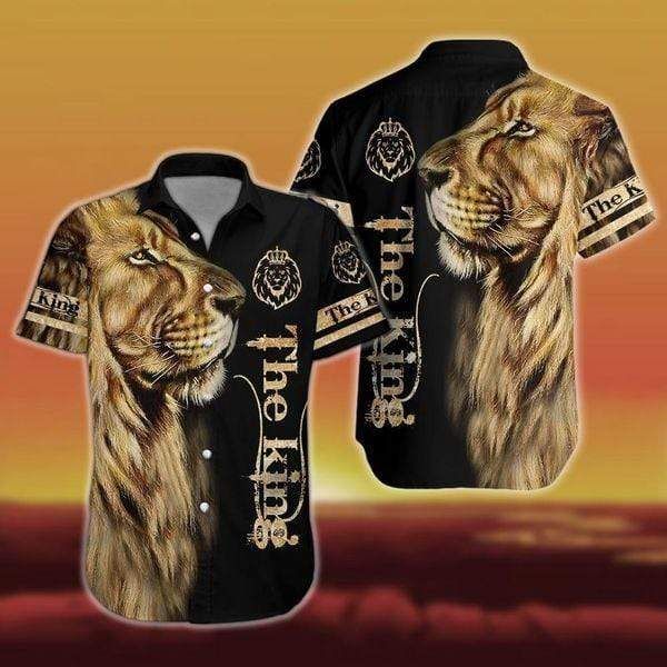 Get Now The King Lion Black Hawaii Aloha Shirts Ha86596