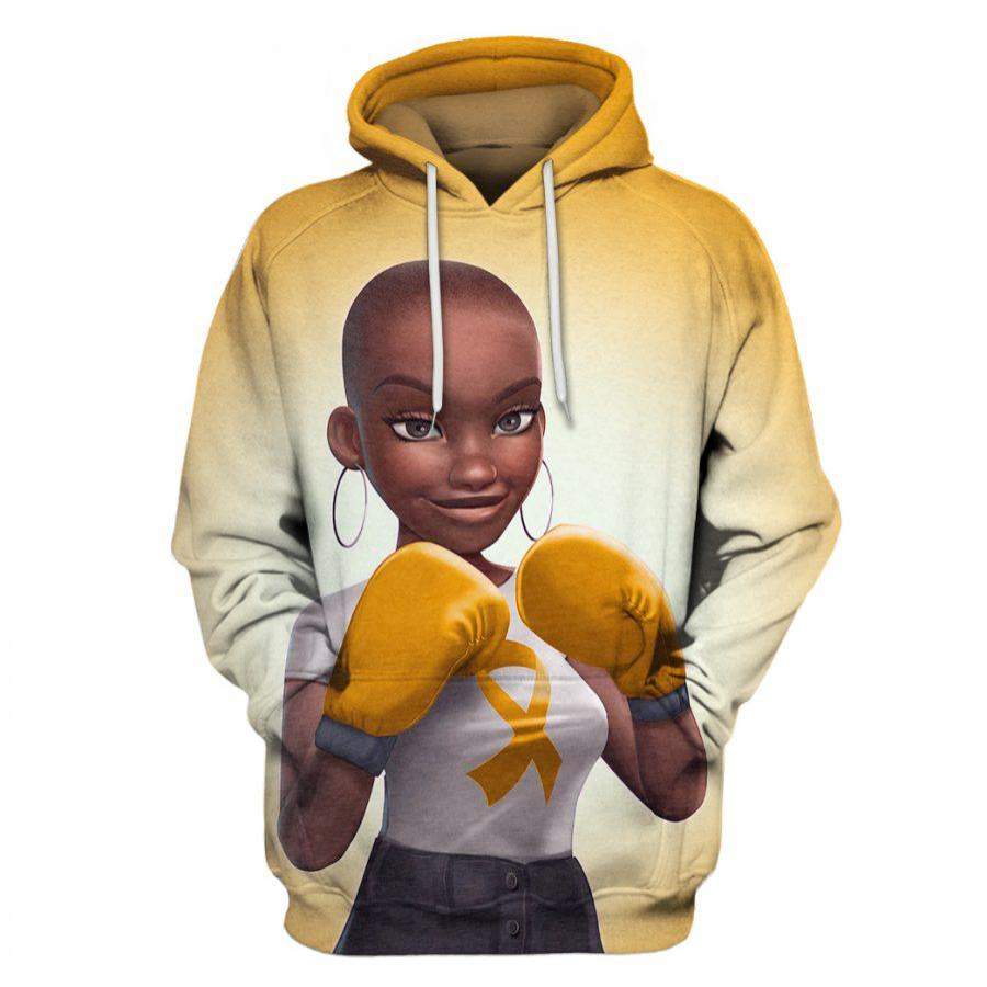 Yellow Melanin Warrior Awareness Hoodie