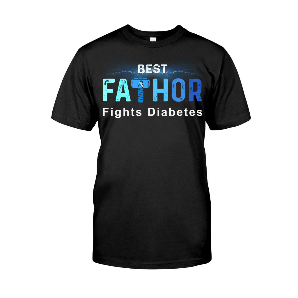 Best Fathor Fights Diabetes – Personalized Diabetes Awareness Shirts