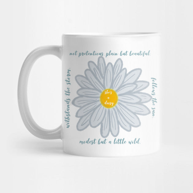 She Is Daisy Gift For Daisy Lovers White Mug