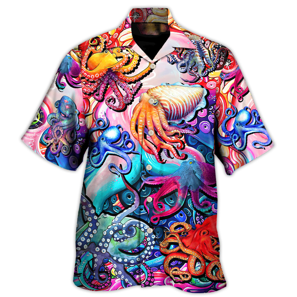 Octopus Colorful Lover Art Style Hawaii Shirt Ha2122