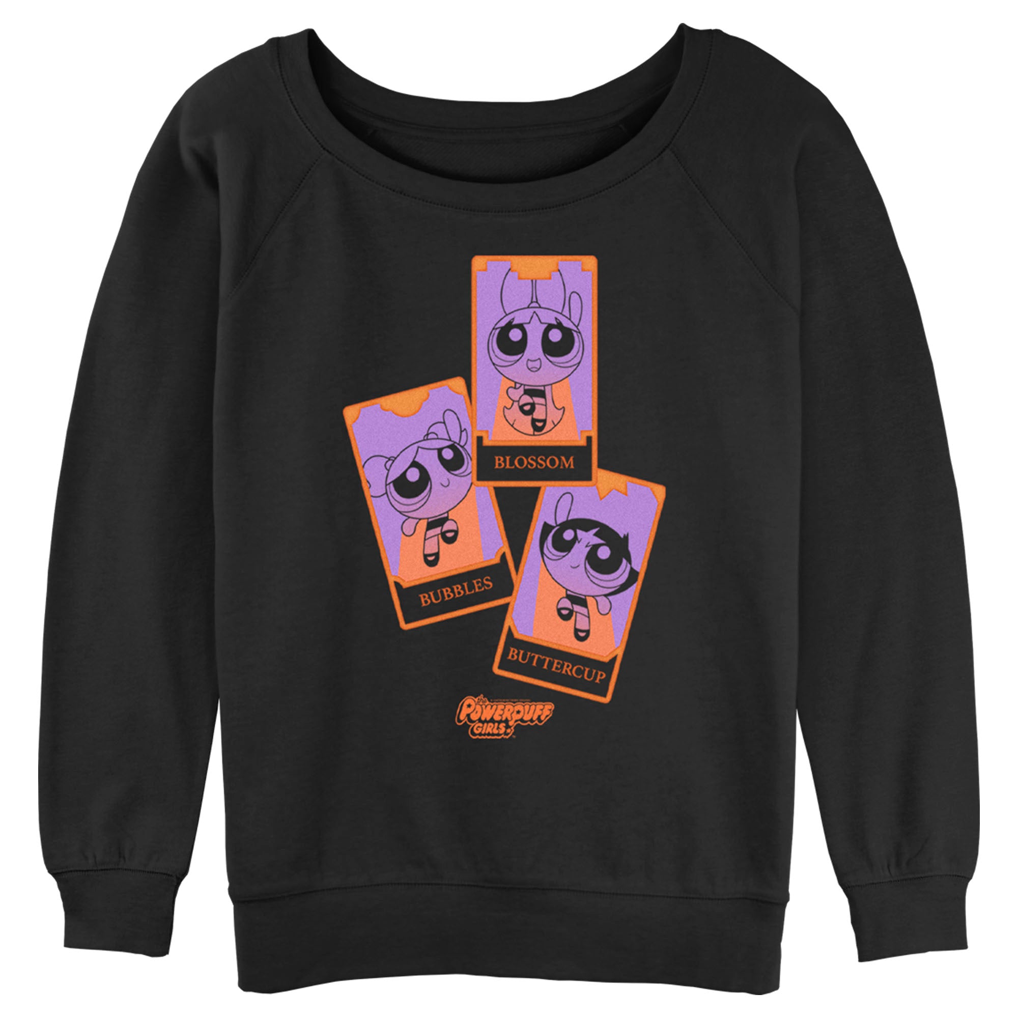 Junior’S The Powerpuff Girls Halloween Tarot Cards Sweatshirt