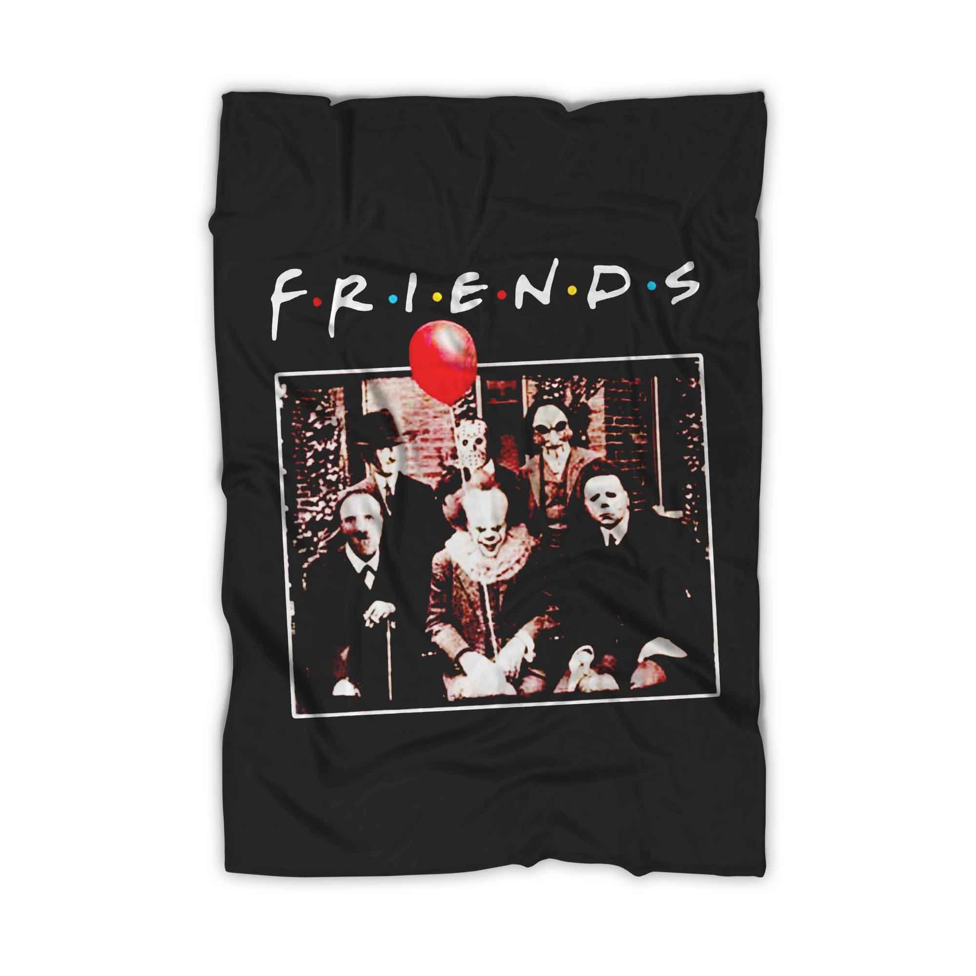 Horror Friends Pennywise Michael Myers Jason Voorhees Halloween Blanket