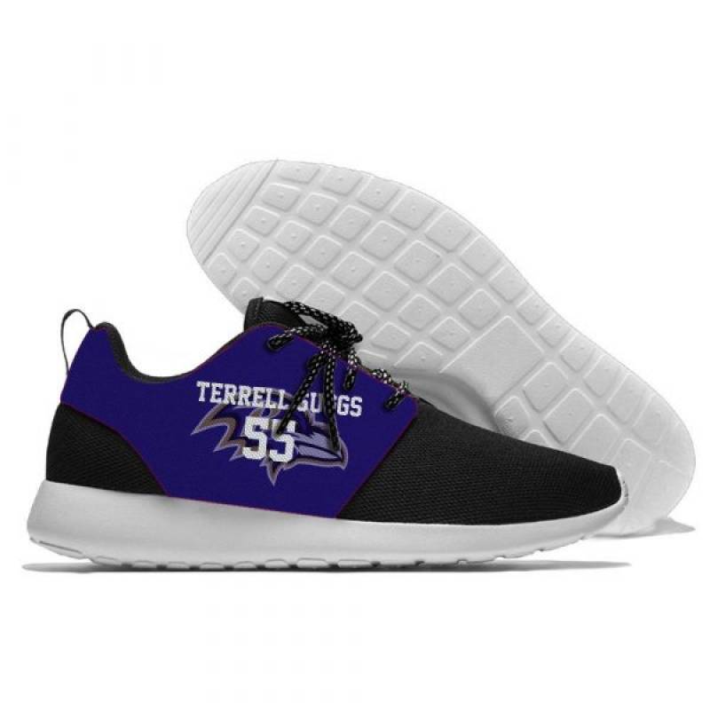 Terrell Suggs 55 – Mens And Womens Baltimore Ravens Lightweight Sneakers, Ravens Running Shoes