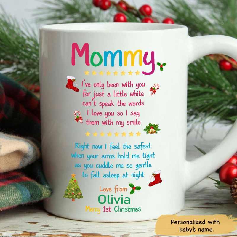 Mommy Merry 1St Christmas Personalized Mug