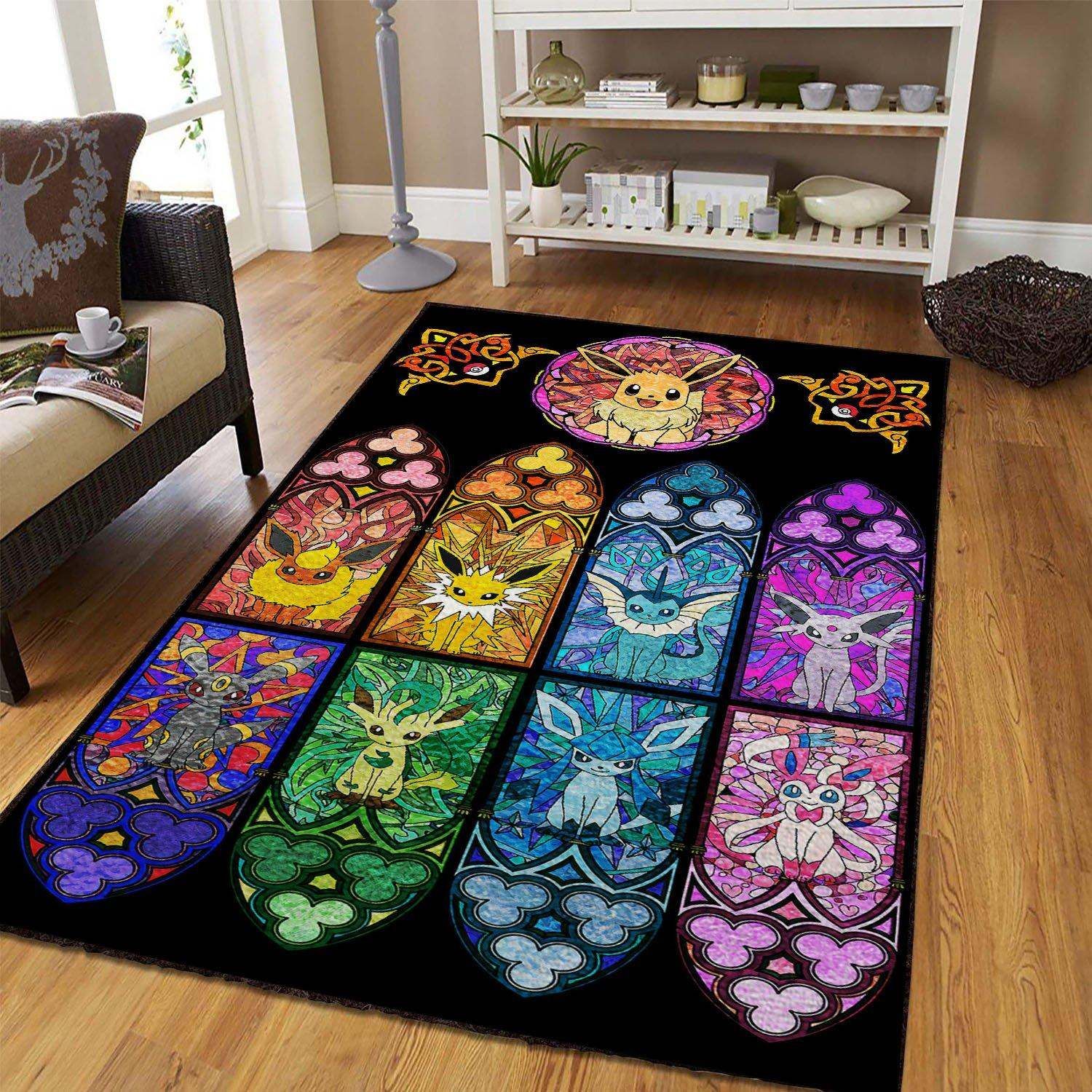 Eeveelutions Area Rugs Anime Movies Living Room Carpet FN181218 Local Brands Floor Decor