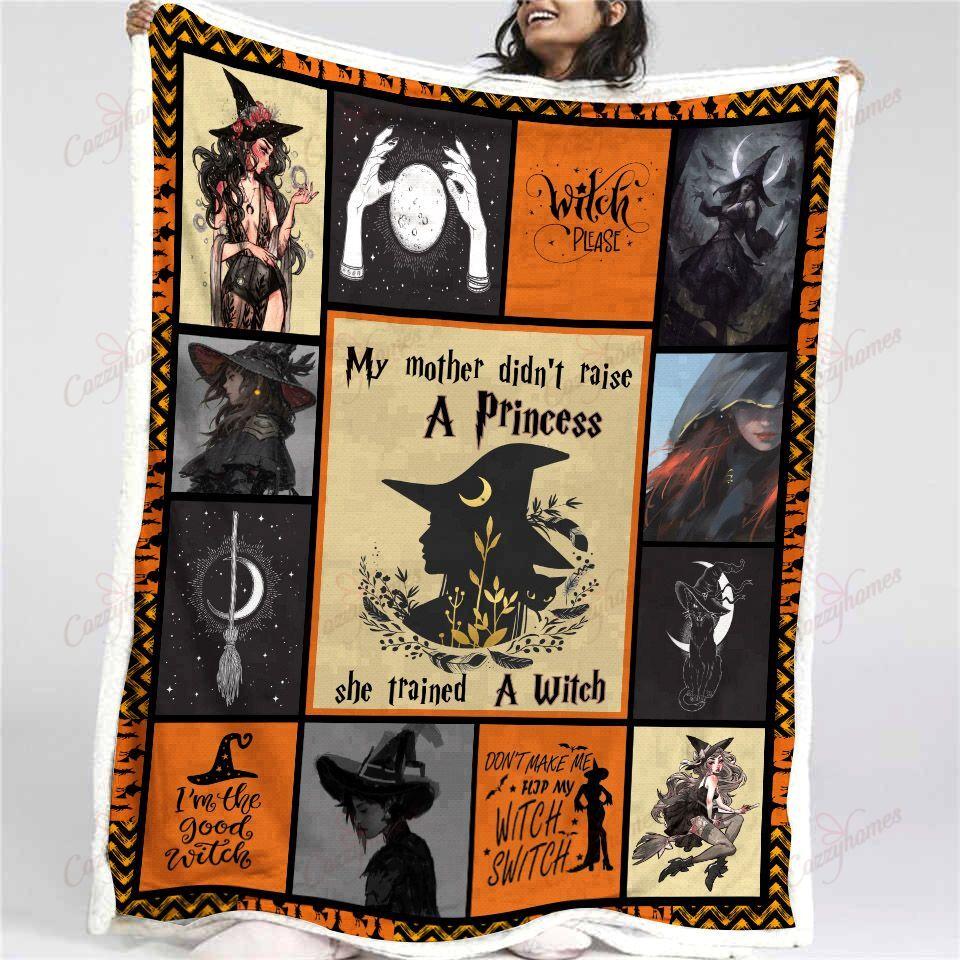 The Witch Fleece Blankets, Halloween Blanket, Halloween Throw Blanket, Halloween Fleece Blanket – Blanket, 30X40, Blanket Sofa Bed