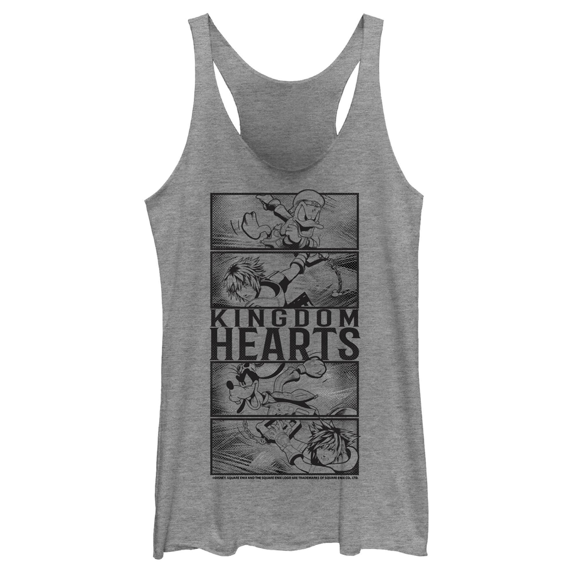 Women’S Kingdom Hearts 3 Action Panels Racerback Tank Top