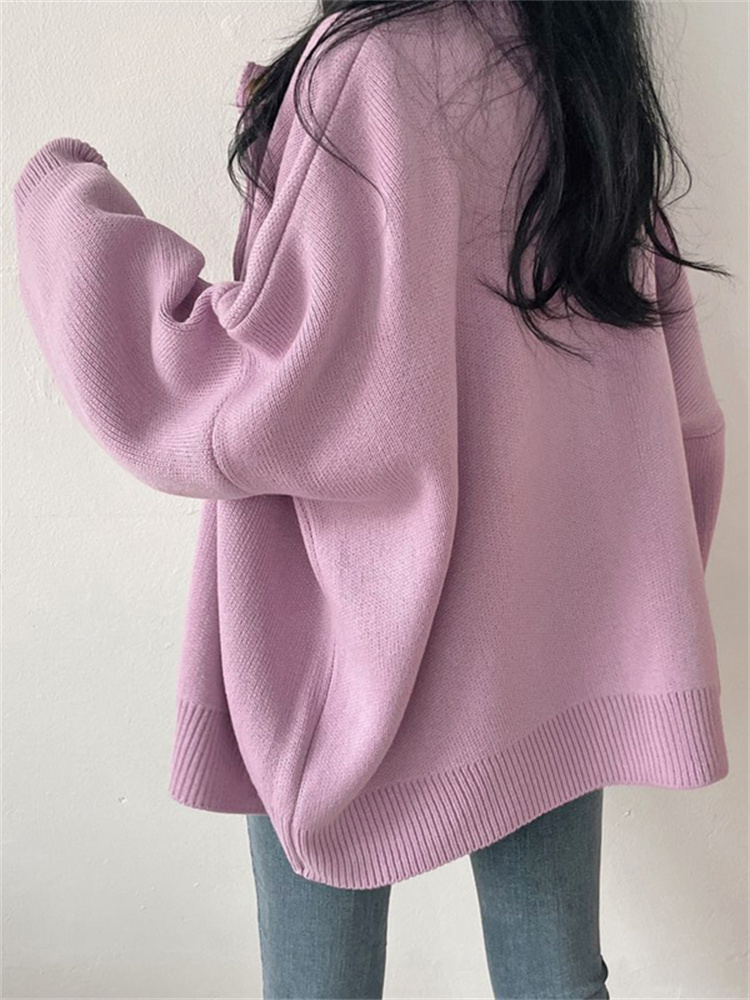 Syiwidii Thicken Warm Oversized Knitted Cardigan Sweaters for Women Winter 2022 New Button Up Casual Soft Jacket Loose Outerwear alx