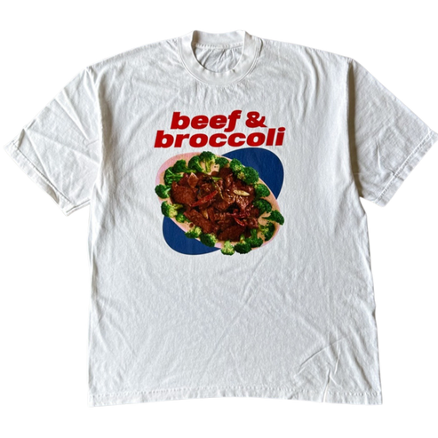 Beef and Broccoli v1 Tee Shirt Outfit  For Men  For Women