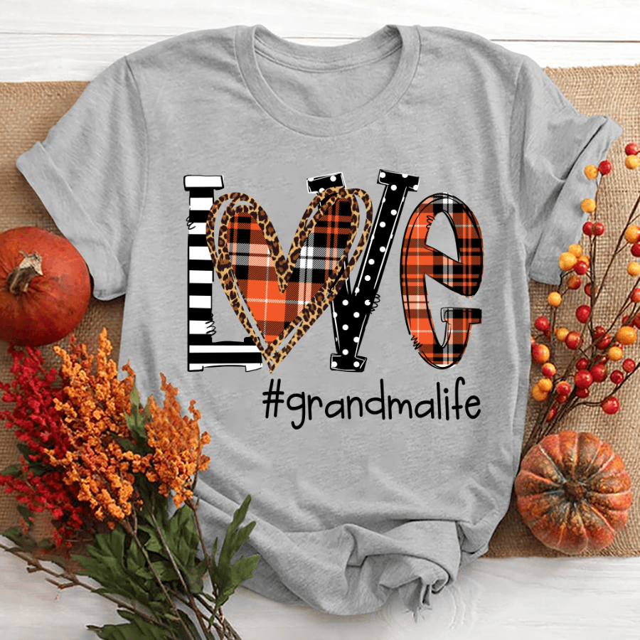 Autumn Love Grandma Life Shirt