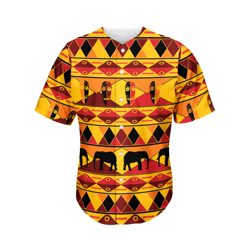 Sunset African Tribal Pattern Print Men’S Baseball Jersey 3D Print