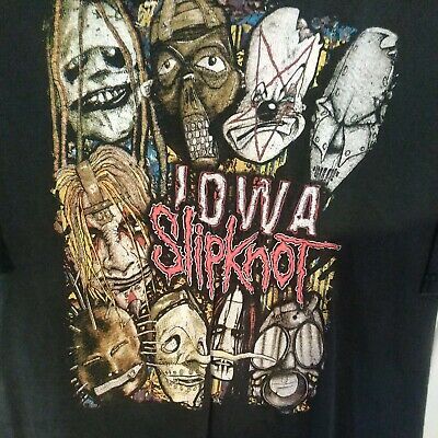 Vintage Rare Slipknot Iowa Era Double Sided Embroidered T-shirt  L  Ltd 1620