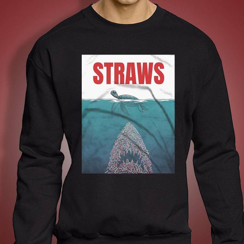 Straws Shark Men’S Sweatshirt