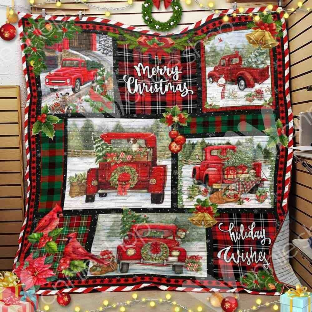 Red Truck Christmas Blanket Oct2402 95O35