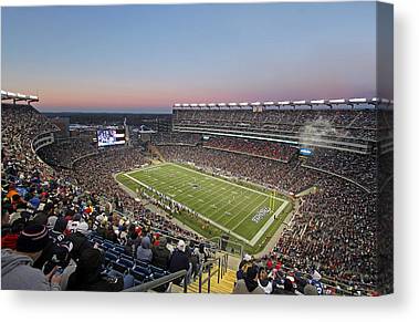 Touchdown New England Patriots Juergen Roth Canvas Print