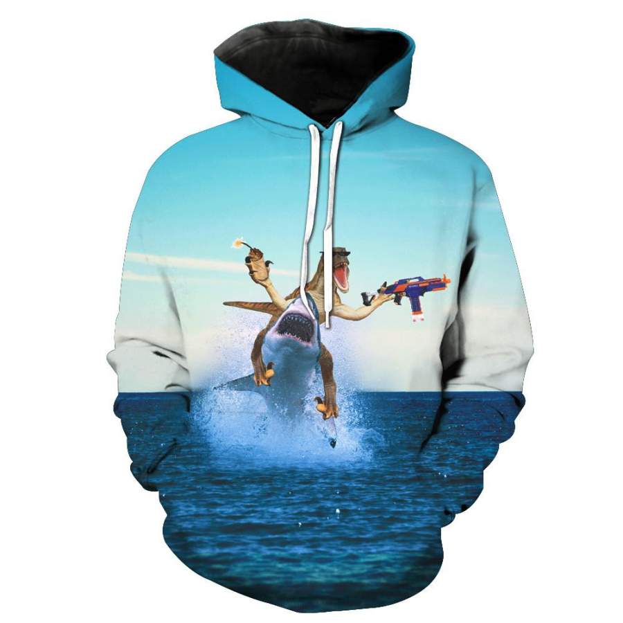 Shark Dinosaur Hoodie