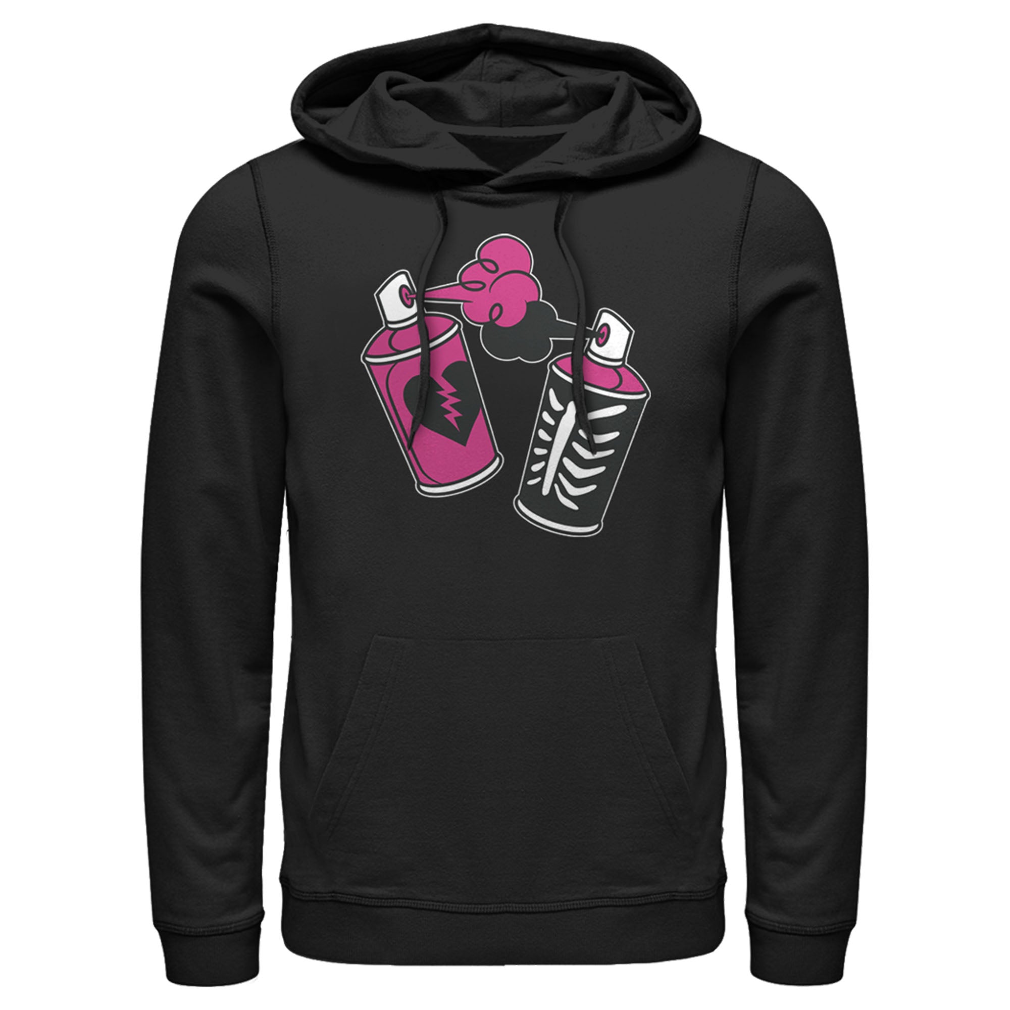 Fortnite Men’S Spray Can Graffiti  Pull Over Hoodie