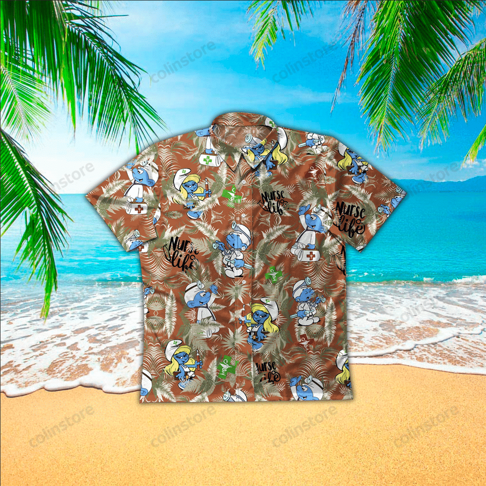 Nurse Apparel, Nurse Hawaiian Button Up Shirt For Kid, Hawaii Shirt Men, Aloha Shirt