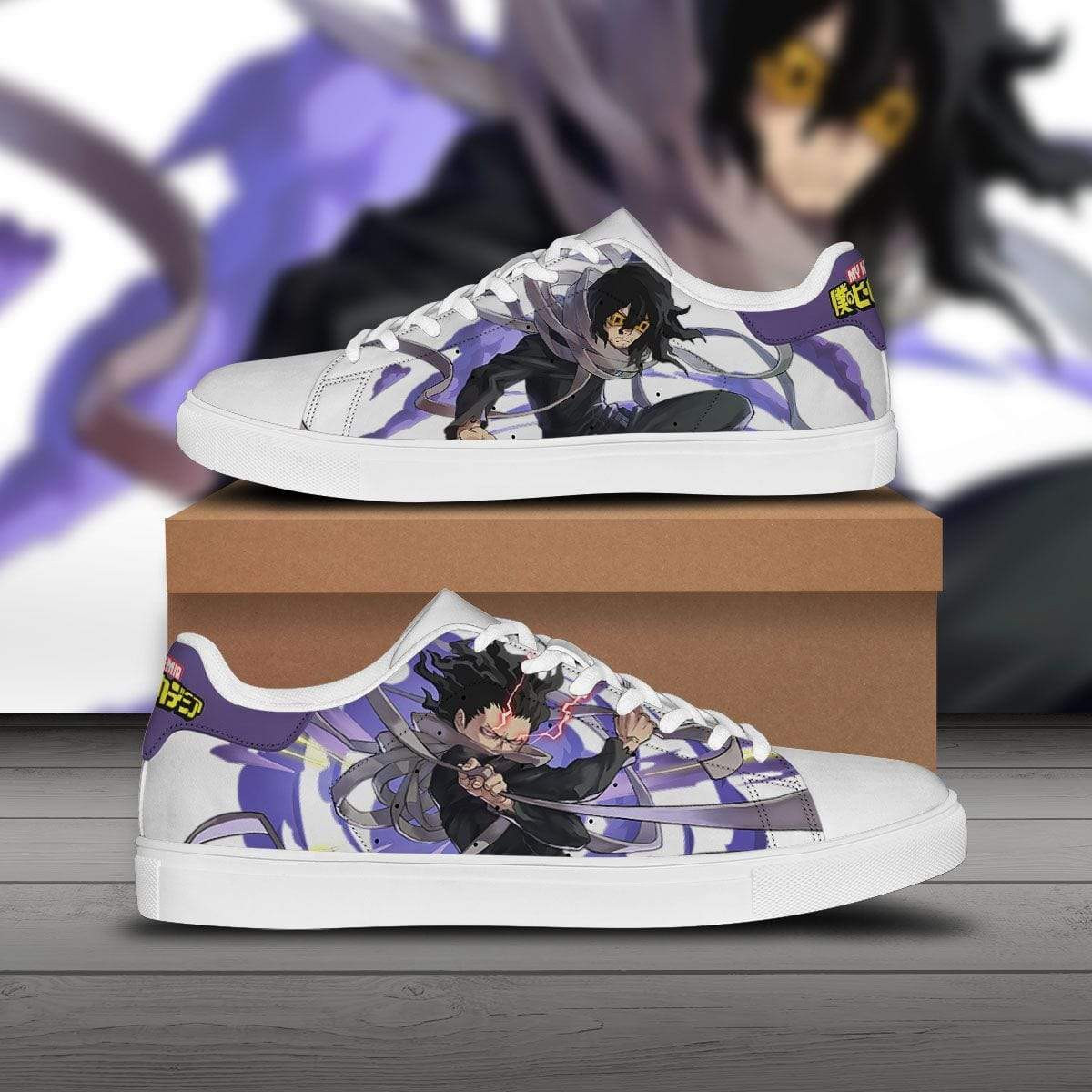 Shota Aizawa Skate Shoes Custom Mha Anime Shoes – Bigmeok