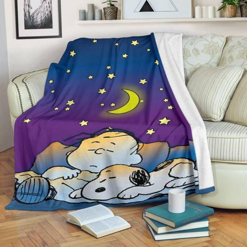 Snoopy Blanket Peanuts Blanket 741 Emprintstop 