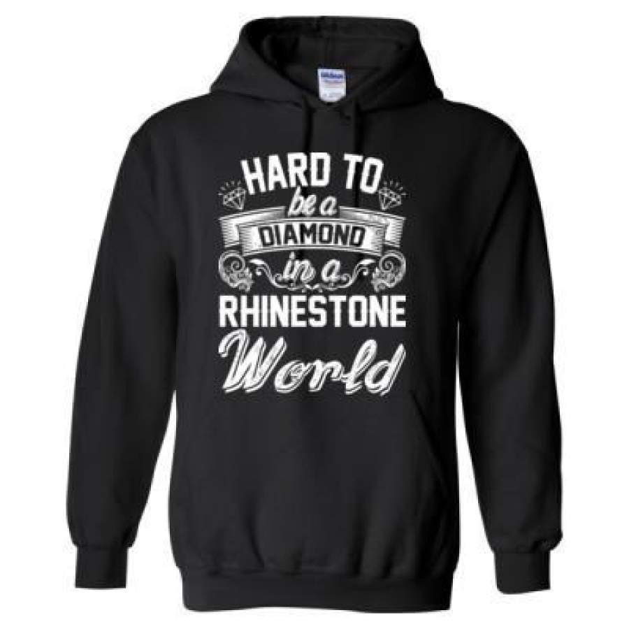 AGR Hard To Be A Diamond In A Rhinestone World – Heavy Blend™ Hooded Sweatshirt