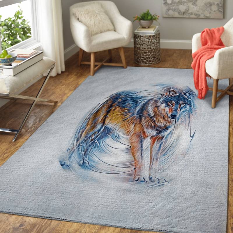 Timber Wolf – Animals Area Rug Carpet