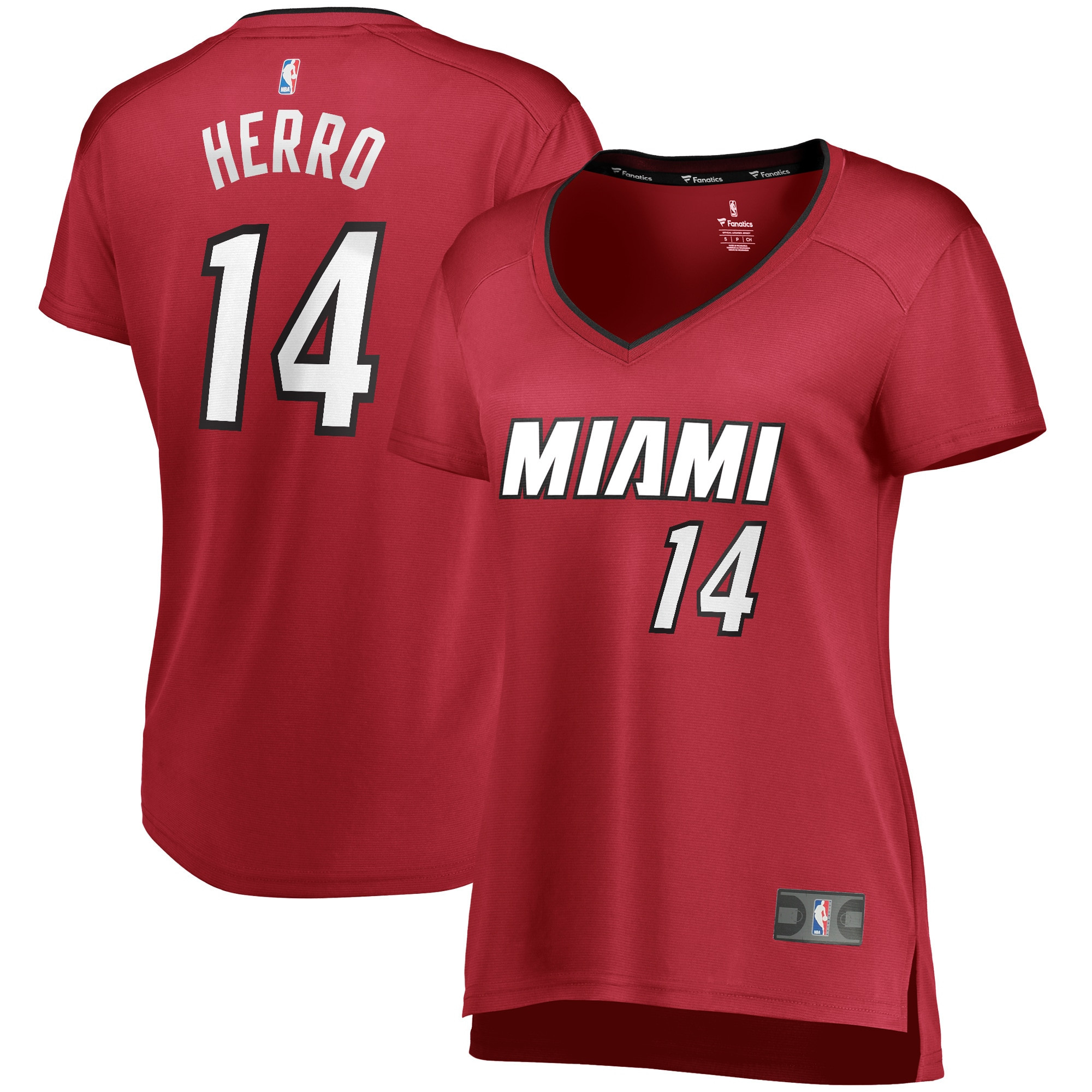 Tyler Herro Miami Heat Fanatics Branded Womens Fast Break Replica Jersey Red – Statement Edition NBA