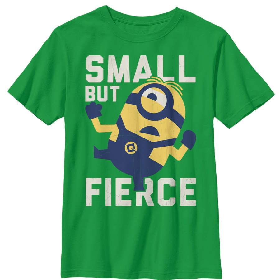 Despicable Me 3 Boy’s Minion Small But Fierce  T Shirt