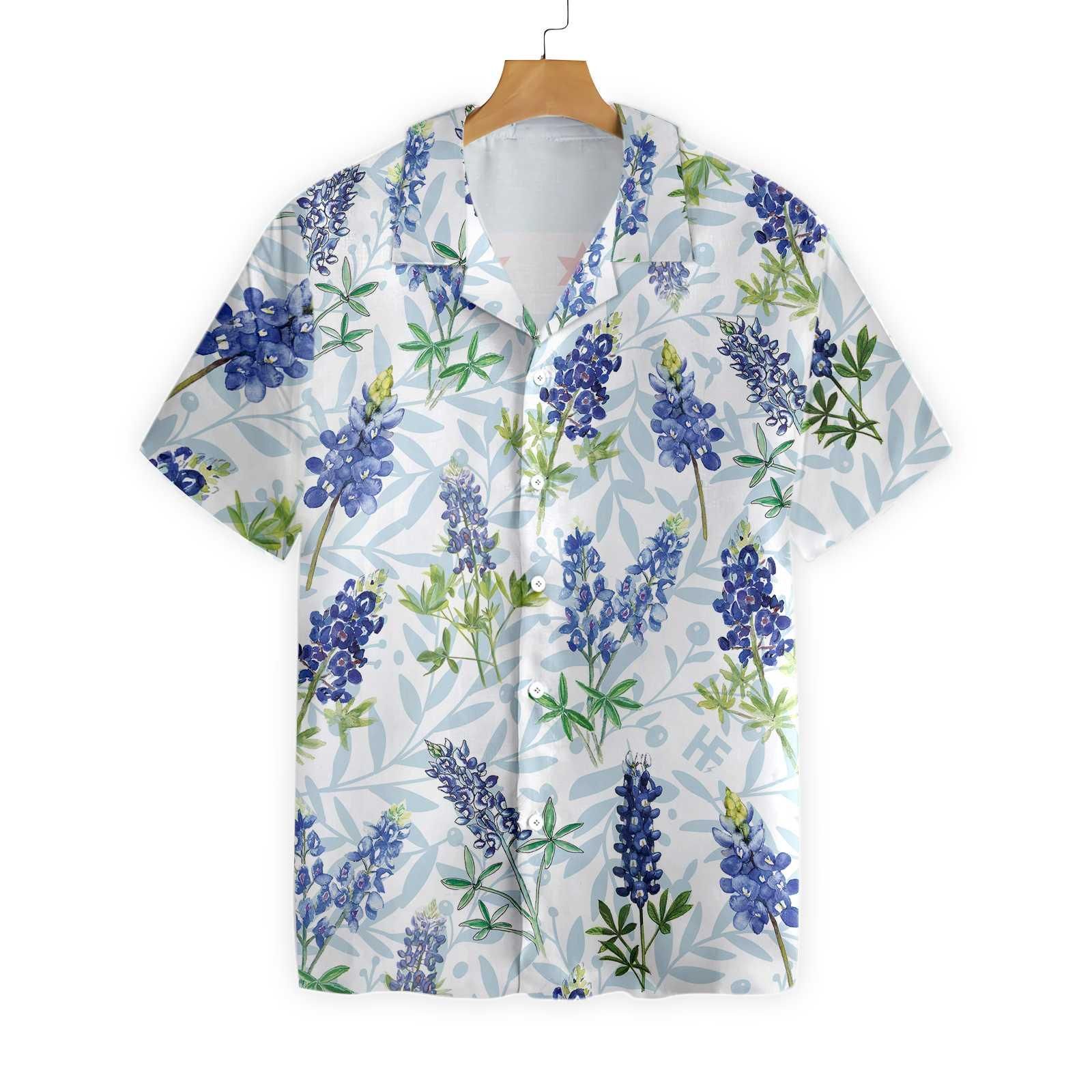 Chicago Bluebonnet Flag Hawaii Shirt Ha96754