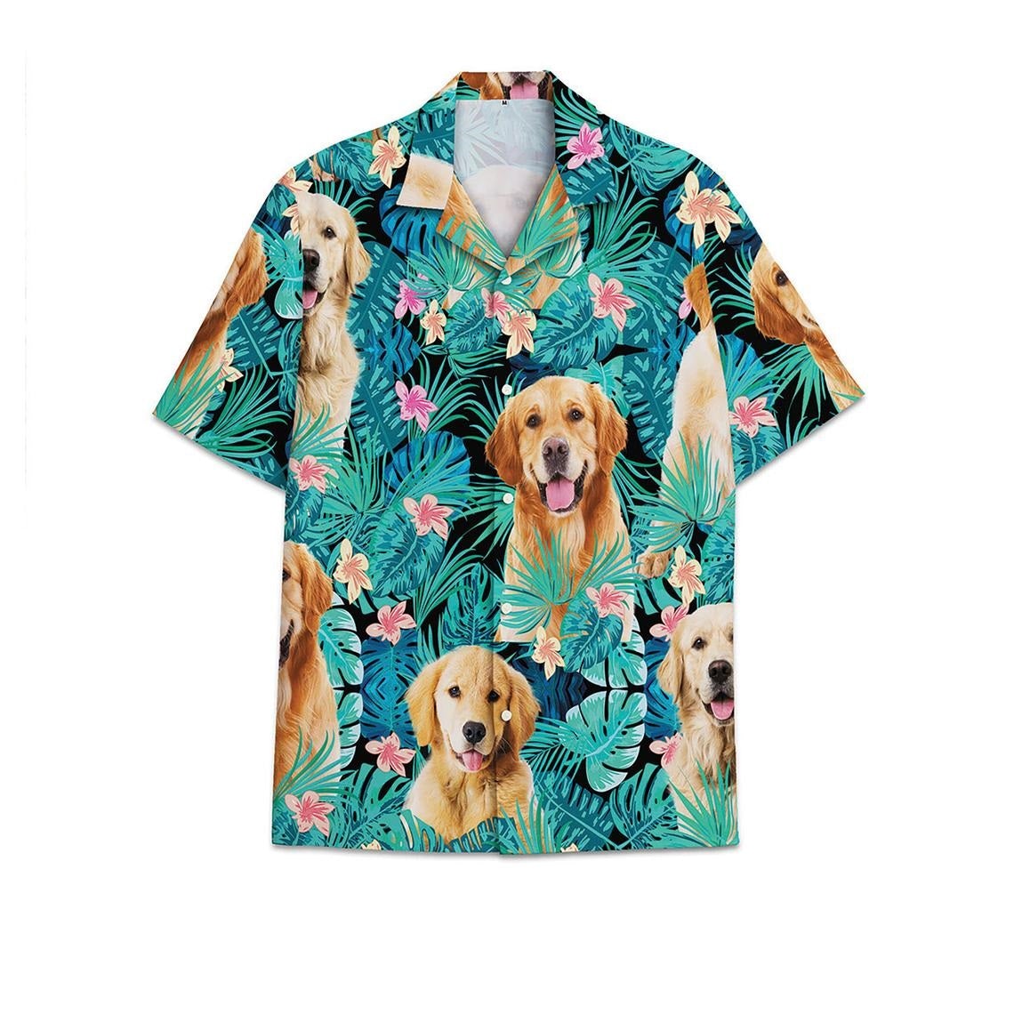 Aloha Hawaii Shirt Pet Combination Print Made In Summer Beach Shirts 19 Ha26577