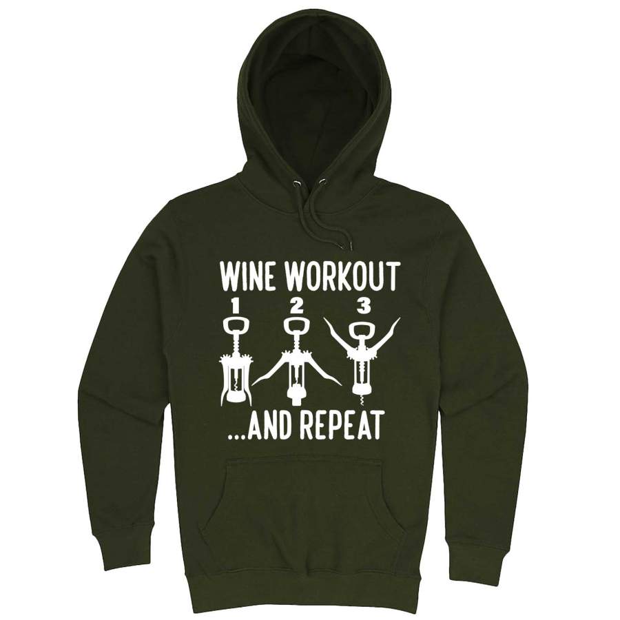 “Wine Workout: 1 2 3 Repeat” hoodie