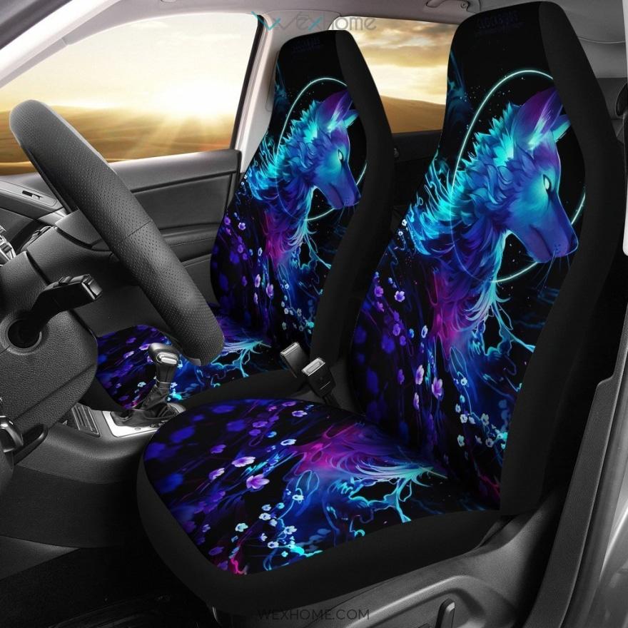 Wolf Digital Art Animal Car Seat Covers | Wolf Dream Seat Covers