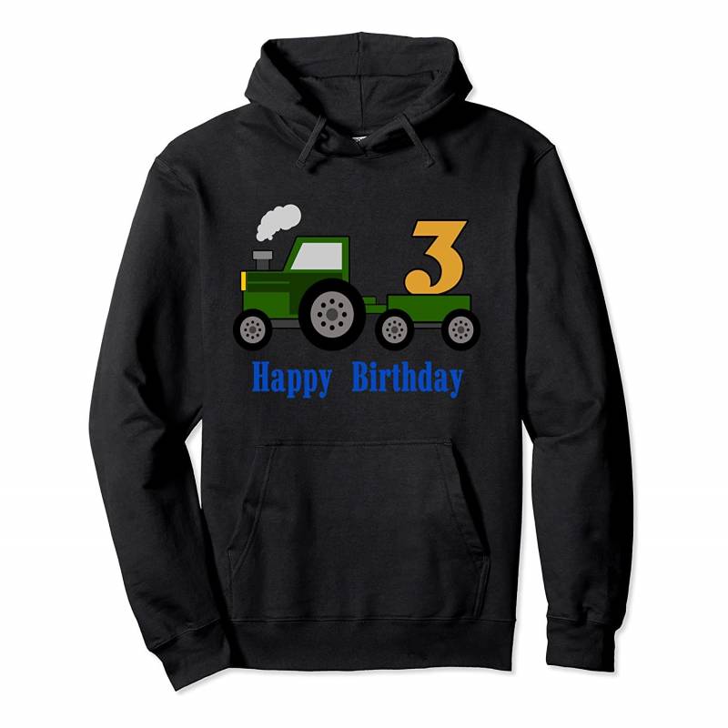 Farm Tractor 3rd B-day 3 year old Boy Truck Pullover Hoodie, T-Shirt, Sweatshirt