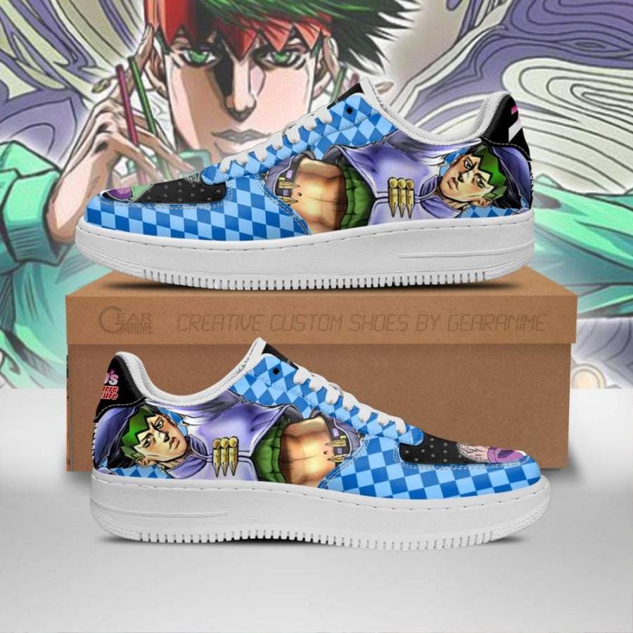 Rohan Kishibe Air Sneakers JoJo Anime Shoes Fan Gift Idea PT06