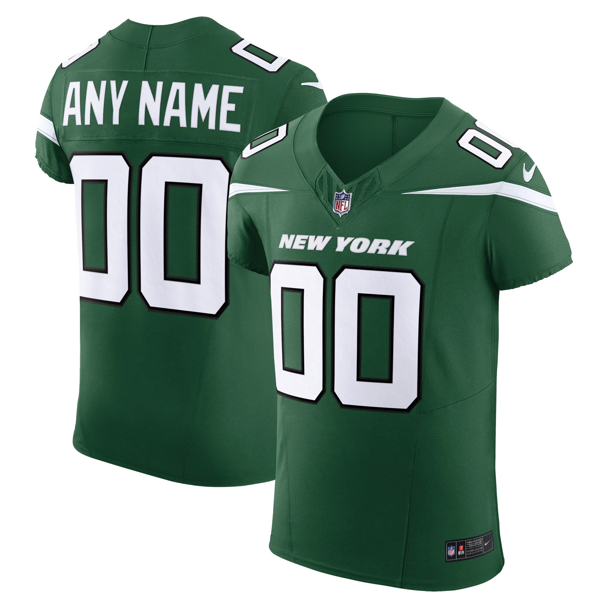 New York Jets Vapor F.U.S.E. Elite Custom Jersey – Gotham Green