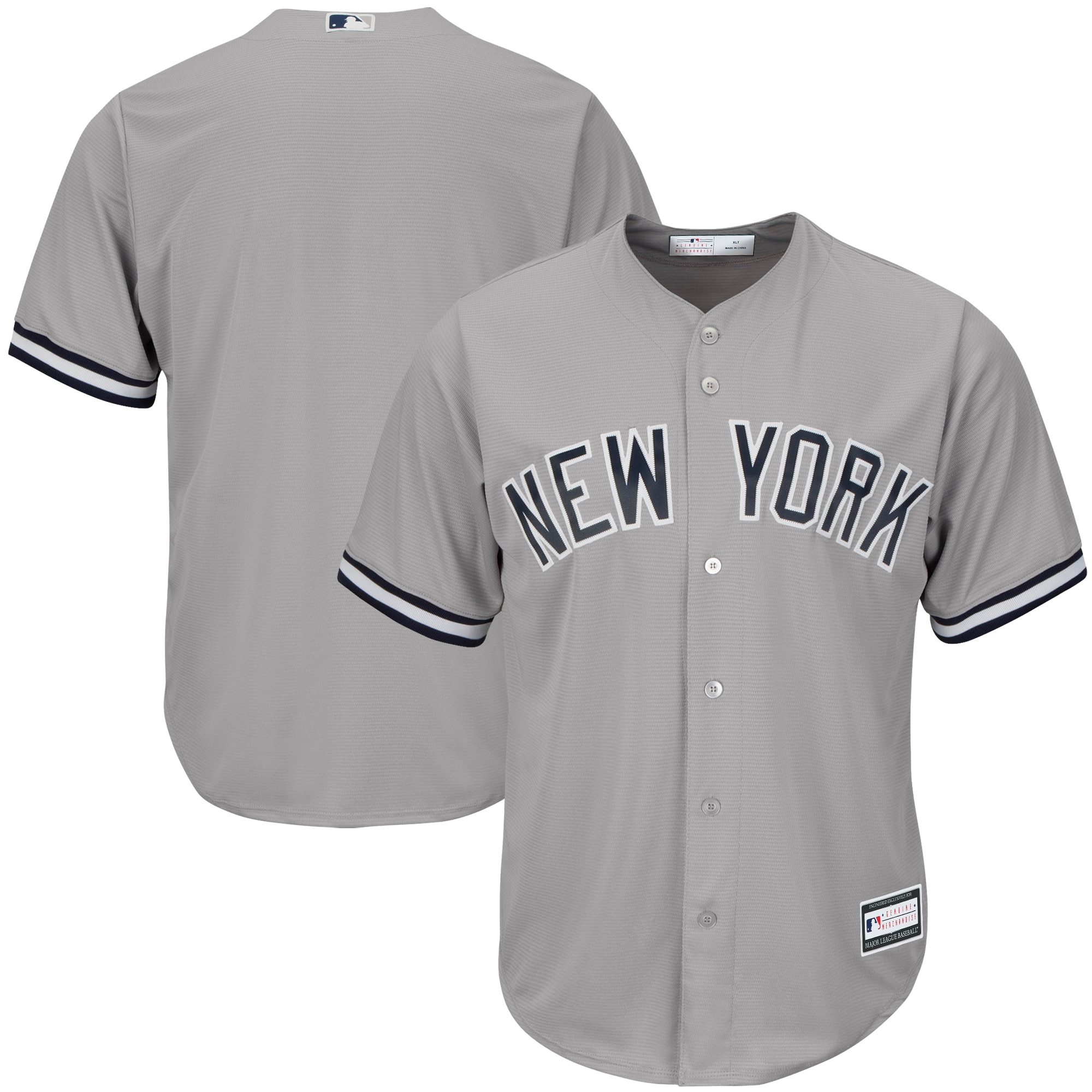 Men’s New York Yankees Gray Big & Tall Team Jersey