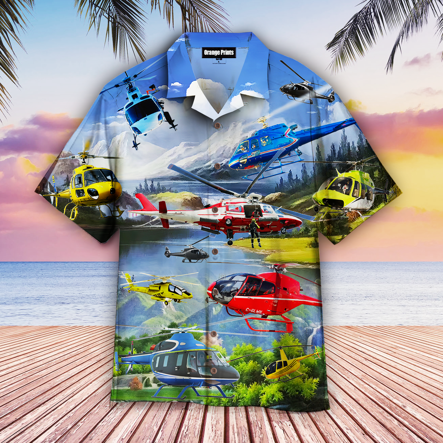 Helicopter I Love Sky Aloha Hawaii Shirts For Men And Women Ha53337