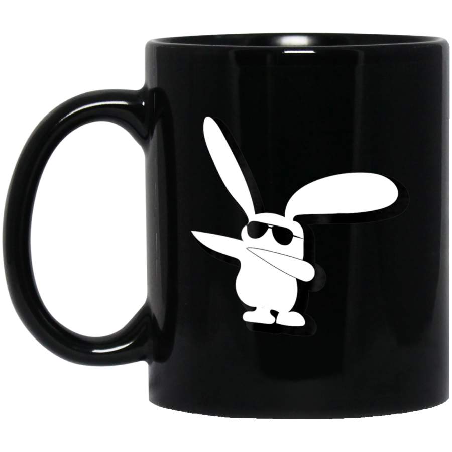 Dabbing Hip Hop Bunny Easter – Cool Kids Adults Dab 11oz 15oz Black Mug Happy Easter Day Funny Colors Eggs Bunny Ears Peeps Cute