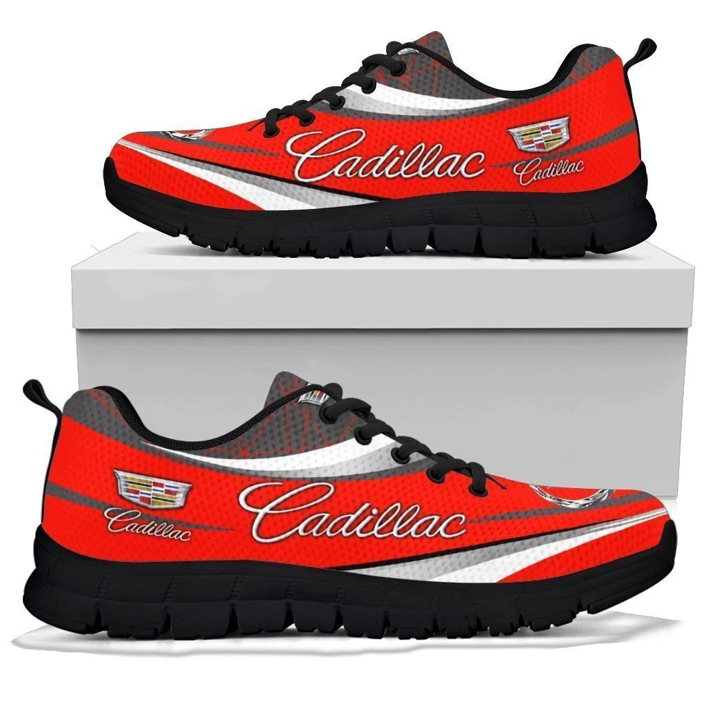 3D Printed Cadillac Sneakers For Men & Women Ver4 (Red)